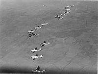 63rd FS moves to line abreast